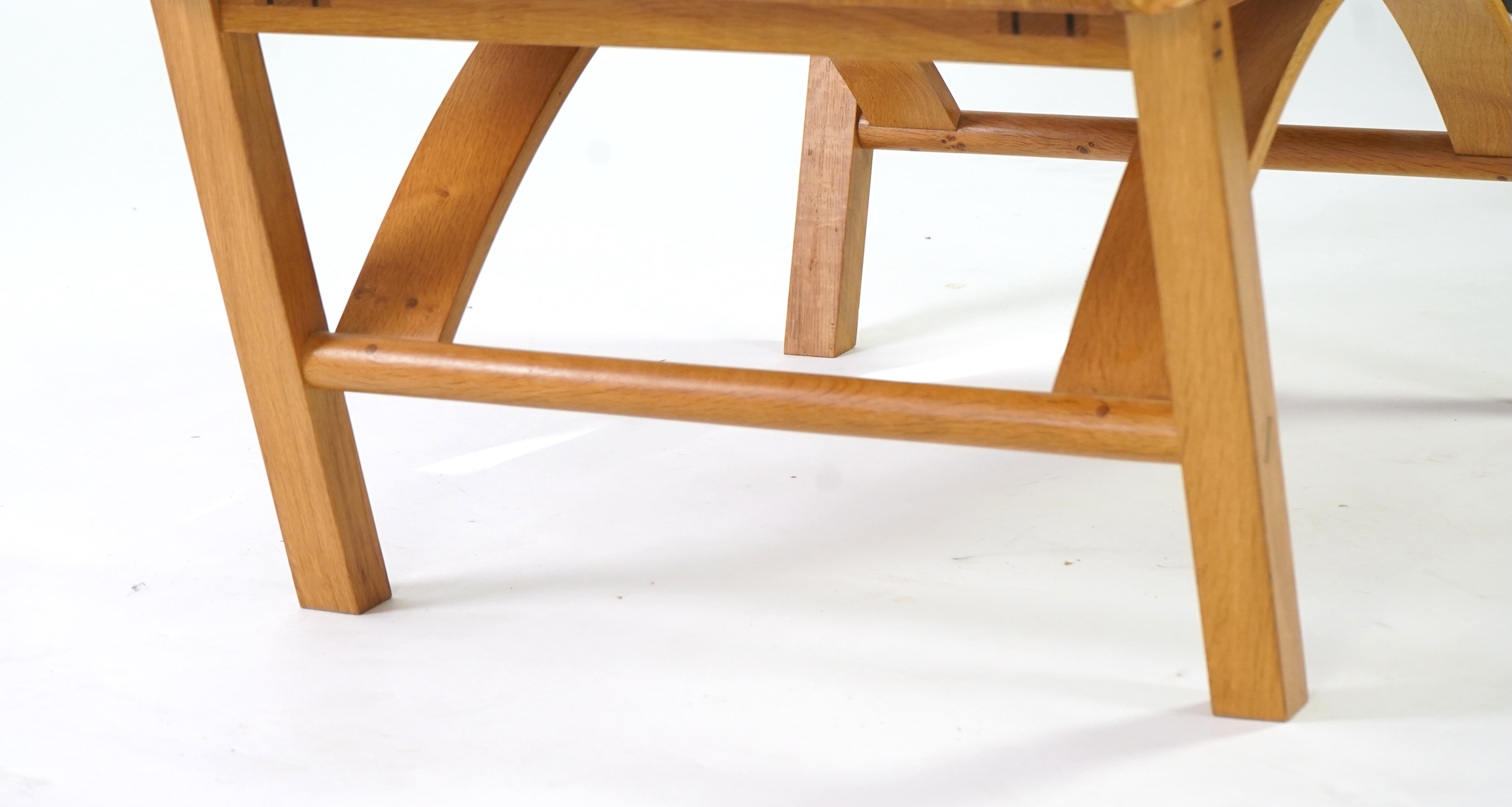 Andrew Hague, The Sussex Guild: A contemporary rectangular oak coffee table